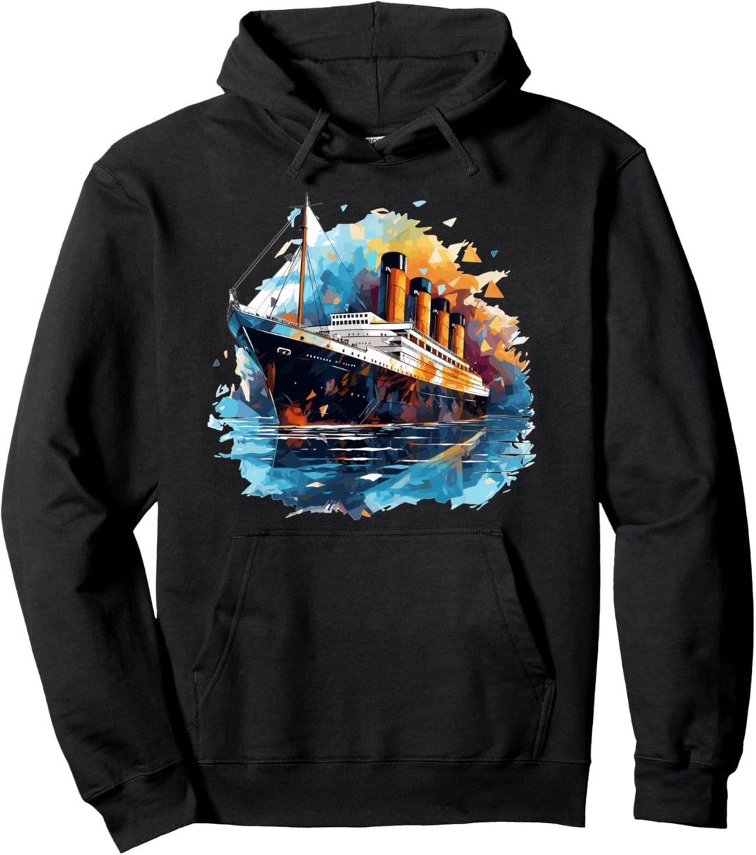 Retro Titanic Männer Frauen Kinder Vintage Titanic Pullover Hoodie