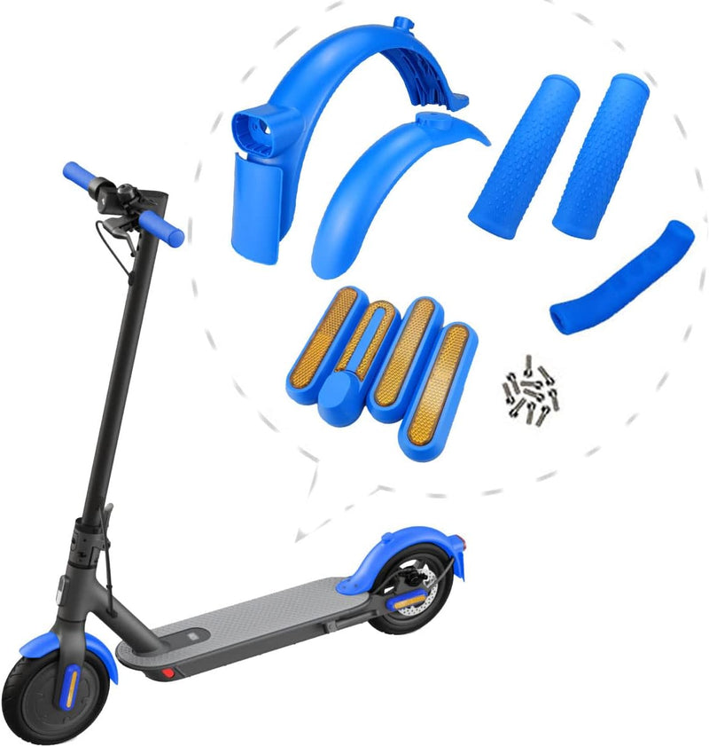 Gleamydot Hinterer Kotflügel Electric Scooter 3 Hinterer Kotflügel Ersatz Sets Kompatibel für Xiaomi