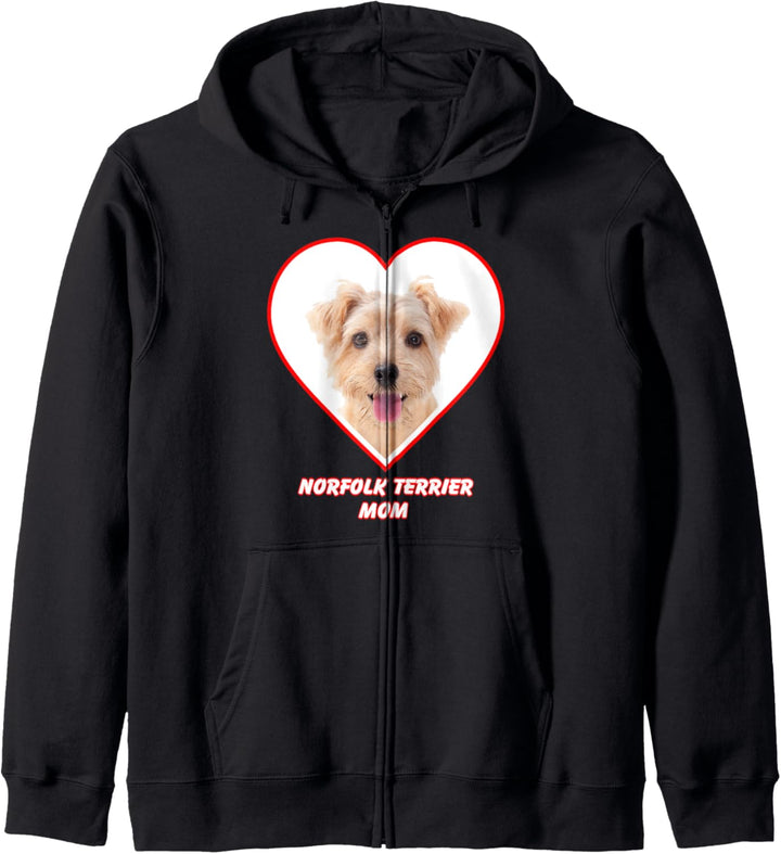 Norfolk Terrier Dog Mom Kapuzenjacke