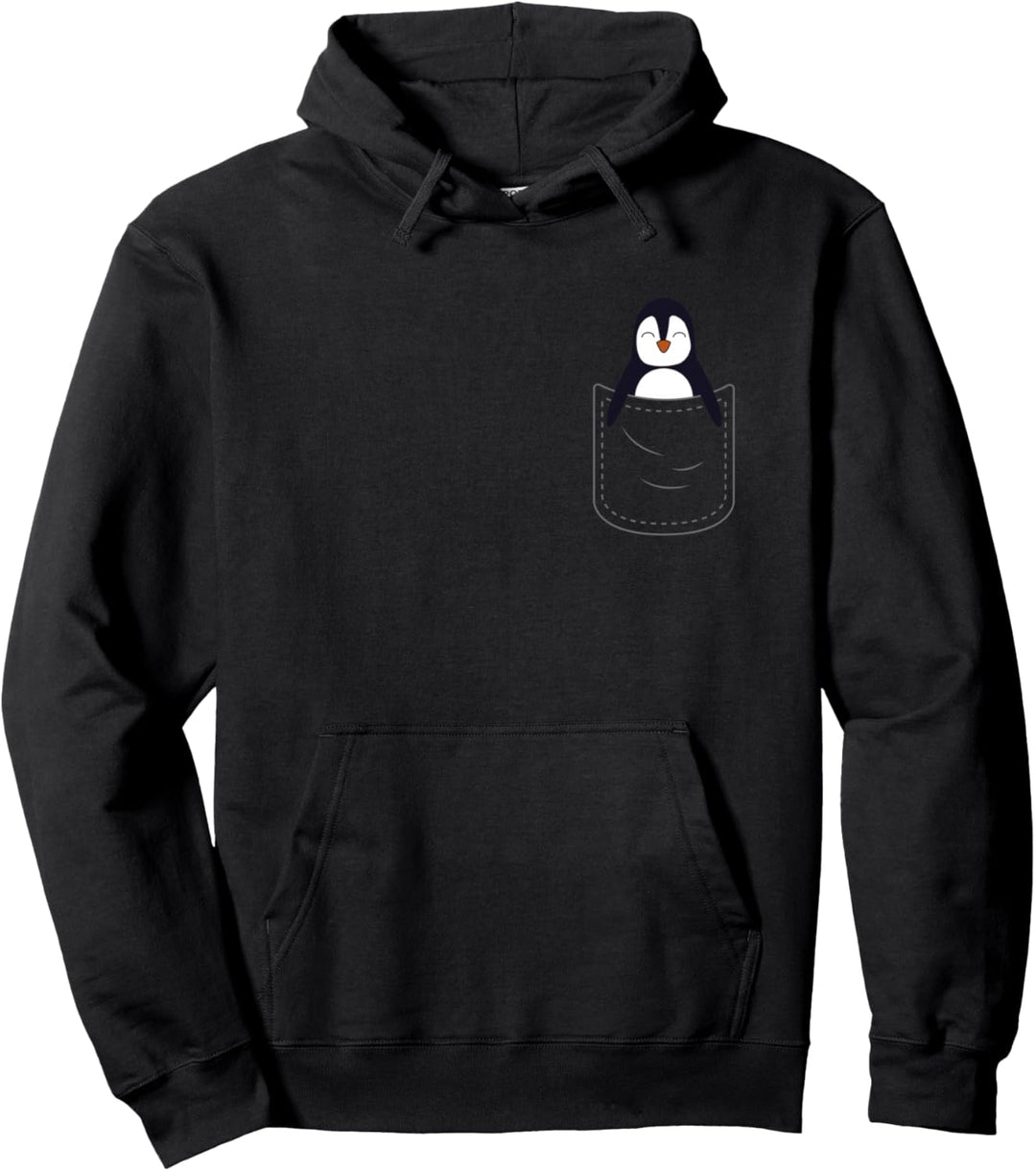 Pinguin Baby Brusttasche Pullover Hoodie