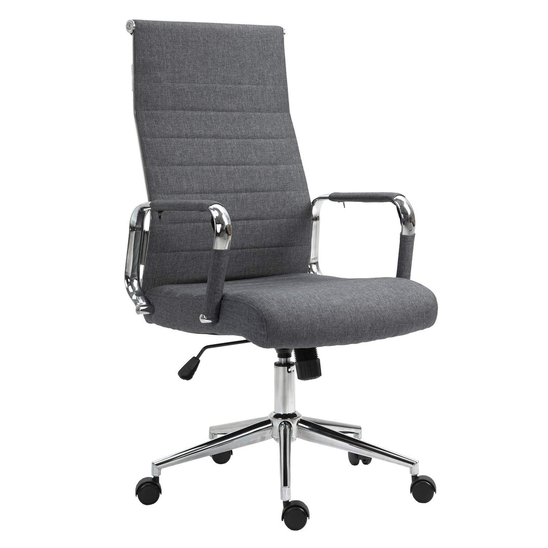 SVITA Office Comfort Bürostuhl Drehstuhl Chefsessel Schreibtischstuhl Stoffbezug Dunkelgrau Dunkelgr