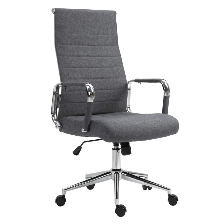 SVITA Office Comfort Bürostuhl Drehstuhl Chefsessel Schreibtischstuhl Stoffbezug Dunkelgrau Dunkelgr