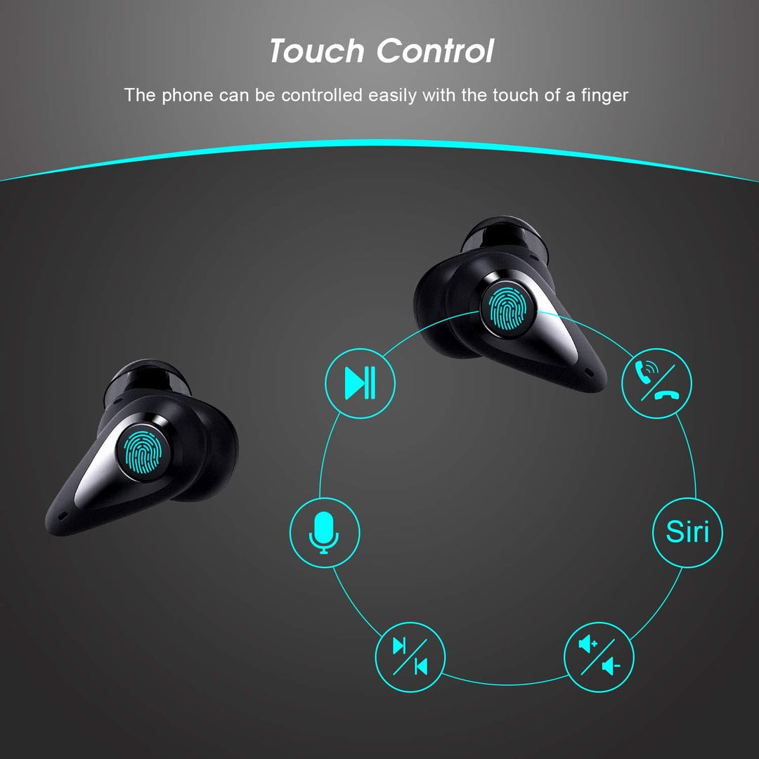 August Bluetooth Kopfhörer In Ear EP810 - Bluetooth 5.0 Kabellose Earbuds mit Mikrofon Berührungsste