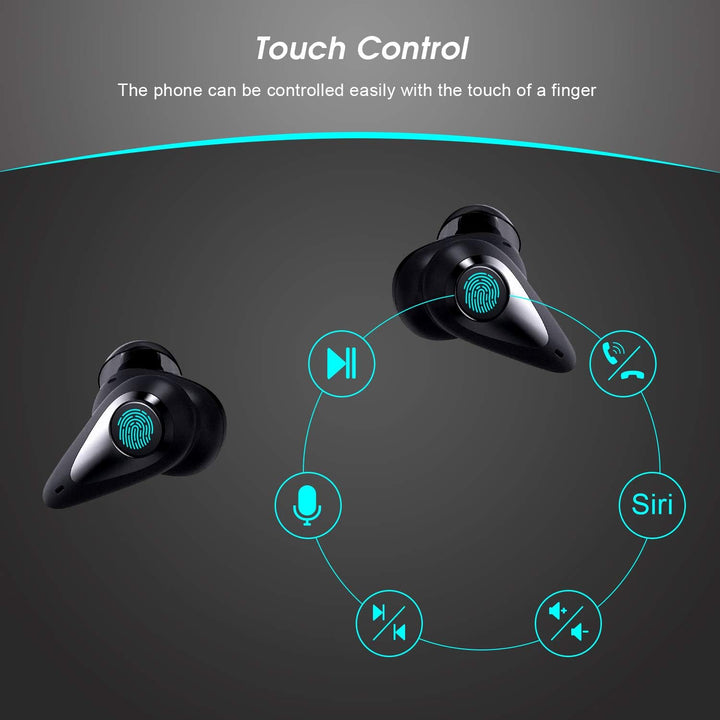 August Bluetooth Kopfhörer In Ear EP810 - Bluetooth 5.0 Kabellose Earbuds mit Mikrofon Berührungsste