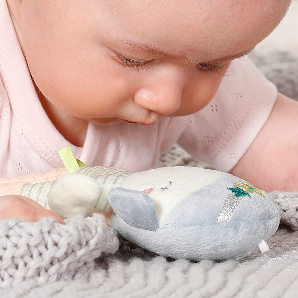 Fehn 054231 Ring-Greifling Meerjungfrau – Babyspielzeug mit Rassel für Babys und Kleinkinder ab 0+ M