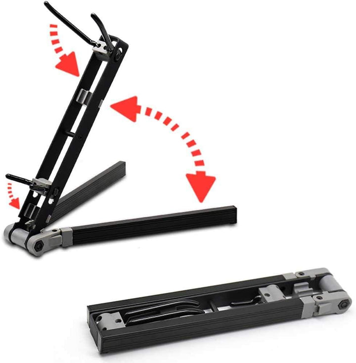 Drfeify Verstellbarer Saxophonständer, Universal Faltbarer Klapphalter Leicht zu Tragender Altsaxoph