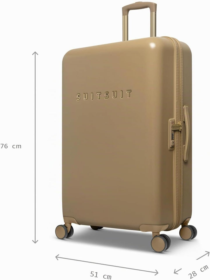 SUITSUIT Koffer Gross 76 cm - Hartschalen Reisekoffer mit Rollen - TSA-Schloss - 94 L - Fusion Iced