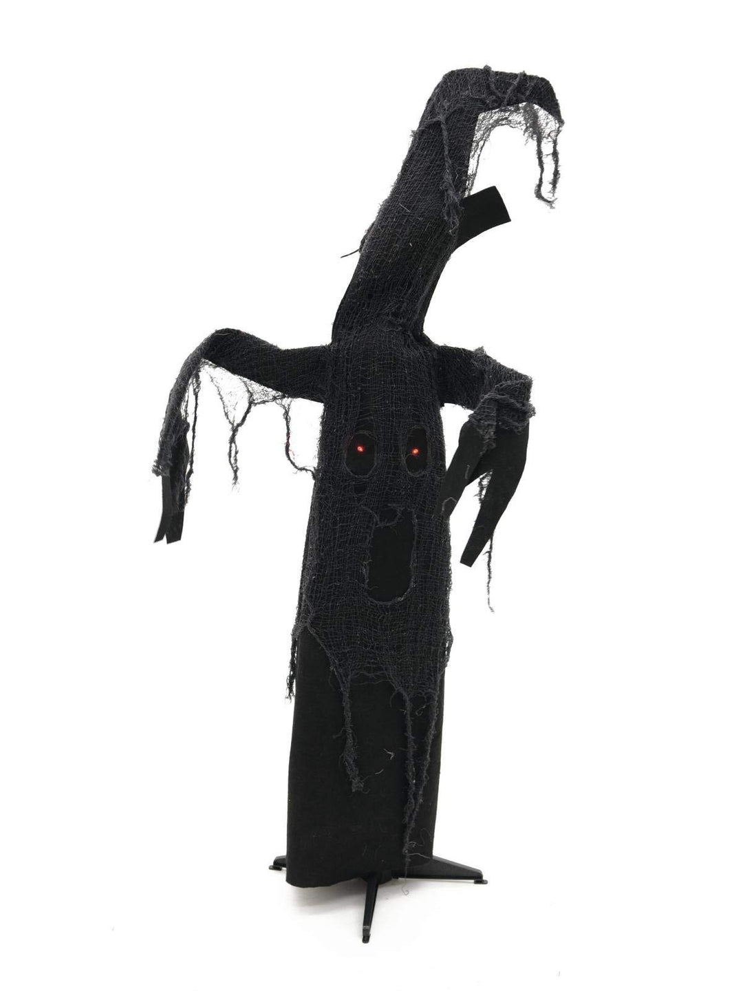 EUROPALMS Halloween Schwarzer Baum, animiert 110cm / Schwarzer Geisterbaum, der Sich zu Geräuschen b