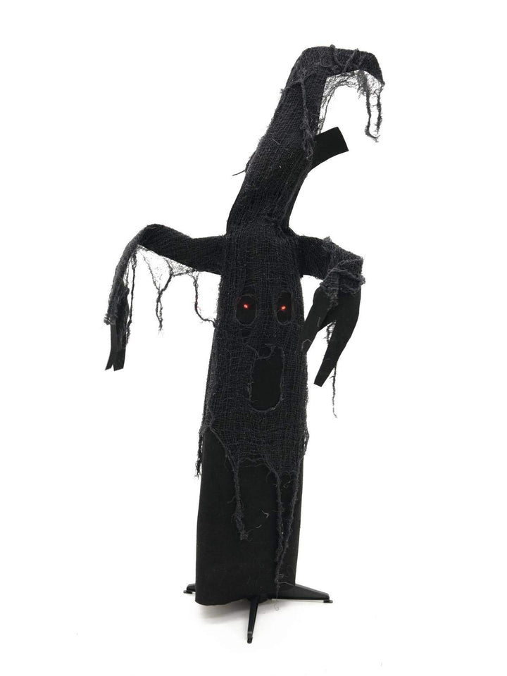 EUROPALMS Halloween Schwarzer Baum, animiert 110cm / Schwarzer Geisterbaum, der Sich zu Geräuschen b