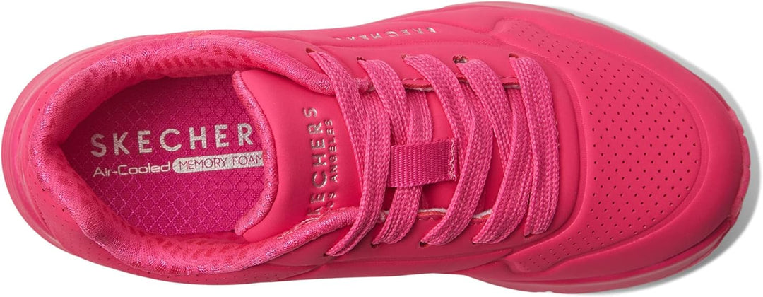 Skechers Unisex Kinder UNO Gen1 - Shimmer AwaySneaker 34 EU Hot Pink, 34 EU Hot Pink