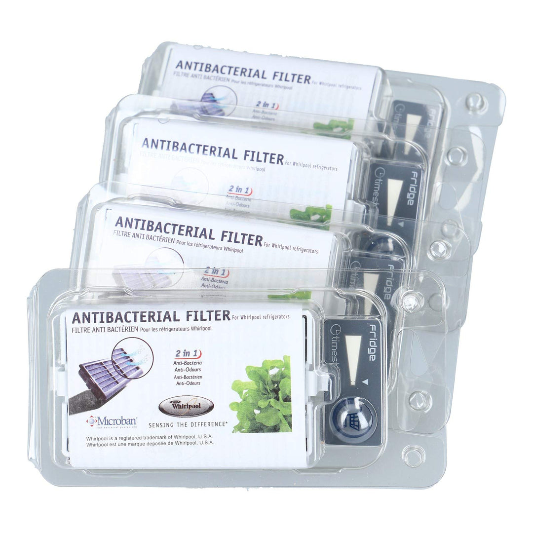 Whirlpool | 4er Pack - Microban ANT001, ANT-001, ANTF-MIC, HYG001, 481248048172 - Antibakterieller H