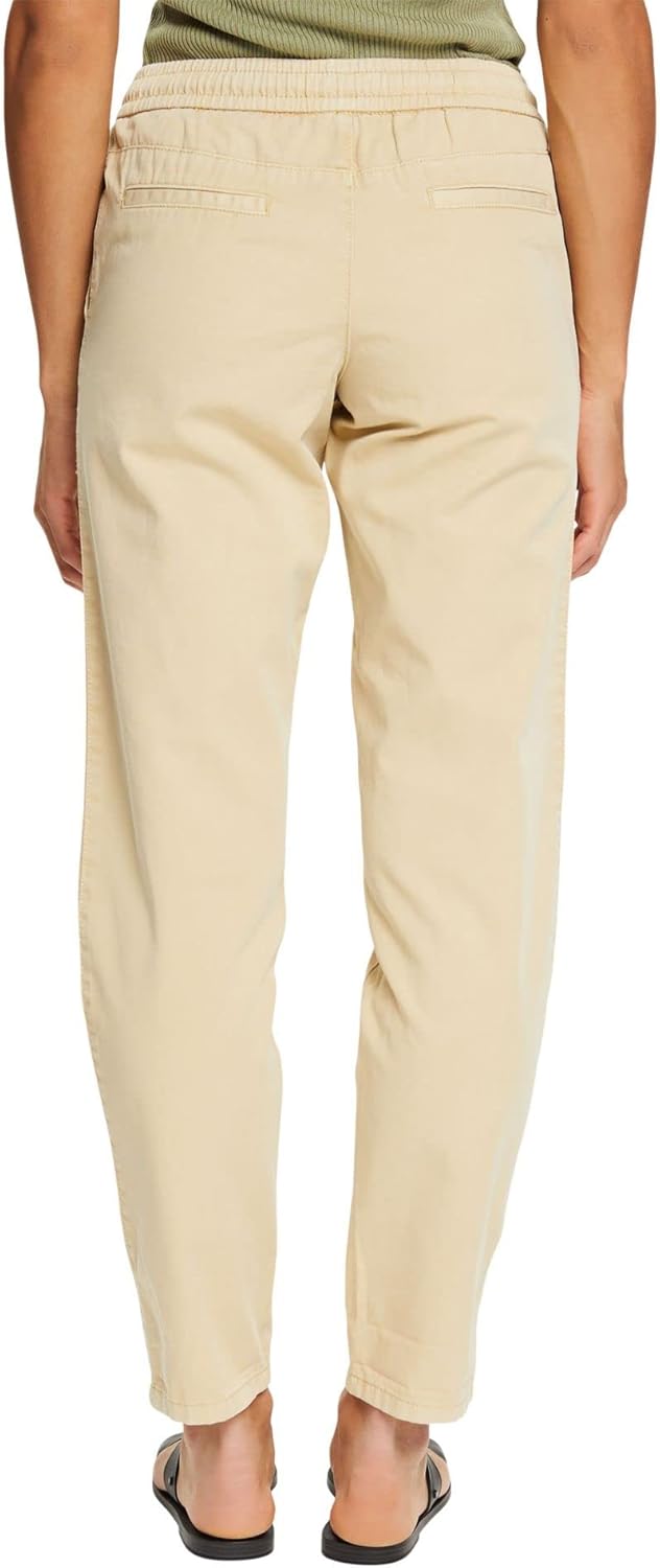 ESPRIT Hose mit Kordelzugbund aus Pima Baumwolle 32W / 30L Sand, 32W / 30L Sand