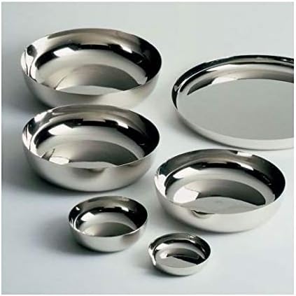 Alessi Platte, RUND, Edelstahl, Silber, 23.5 x 38 x 13.5 cm, Silber