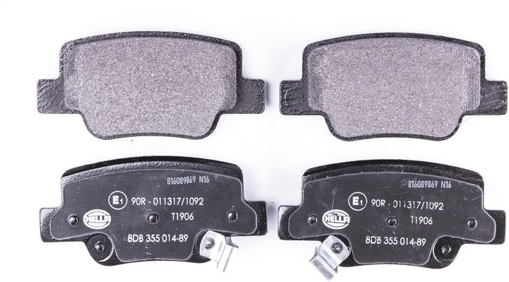 HELLA PAGID 8DB 355 014-891 Bremsbelagsatz - T1906 - Dicke/Stärke: 16.6mm - Bremssystem: Bosch - mit