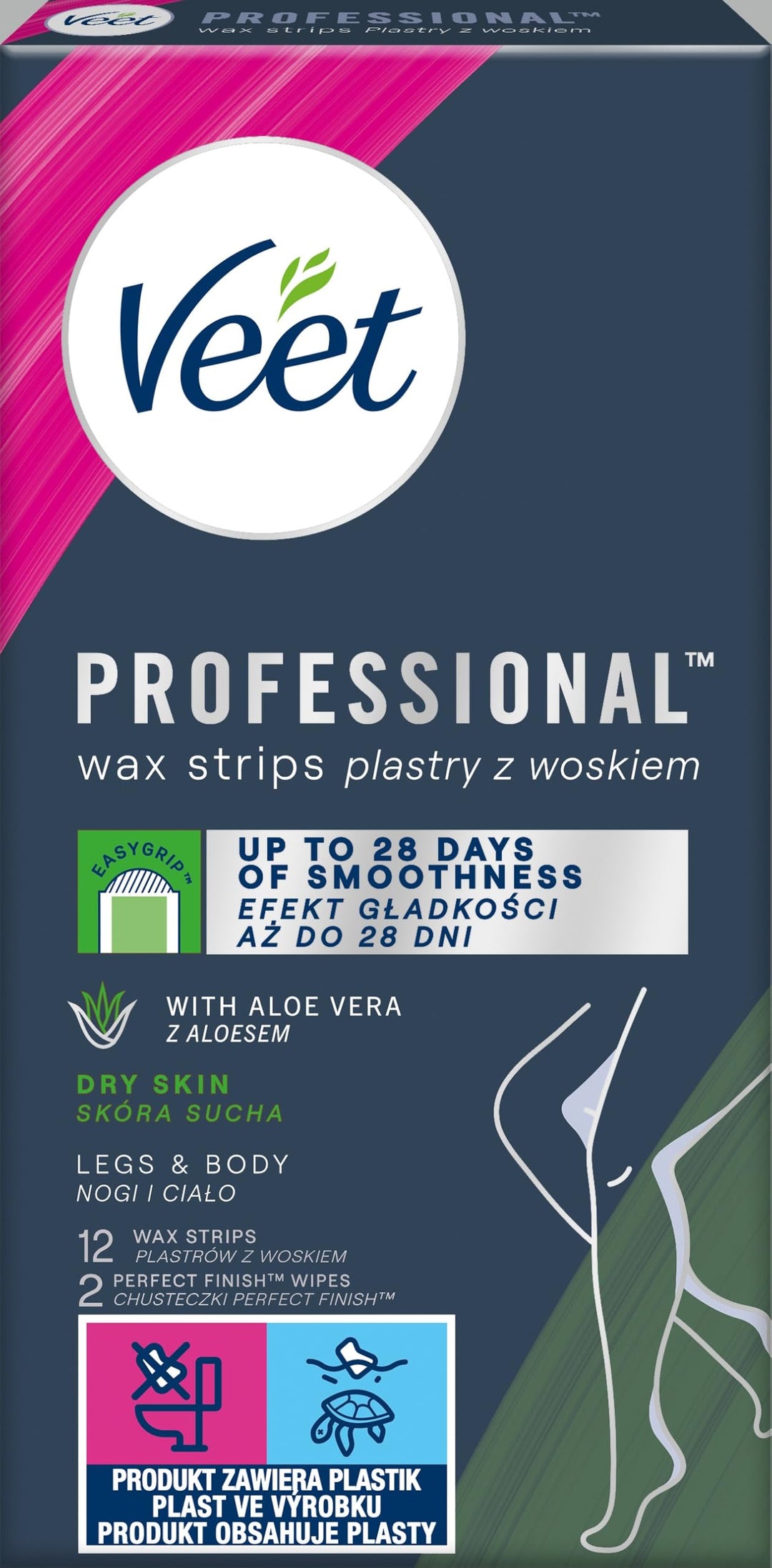 VEET BANDAS CERA FRIA PIEL SECA 12U,