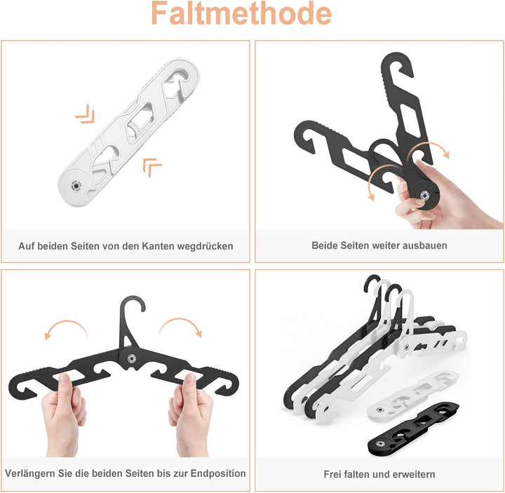 NICEDACK Premium Reisebügel Tragbare Klapp Kleiderbügel Super Bearing Collapsible Hanger Faltbare Kl