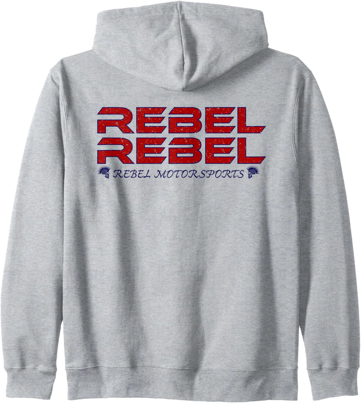 Rebel Motorsports Doppelseitig Rebel Rebel Kapuzenjacke