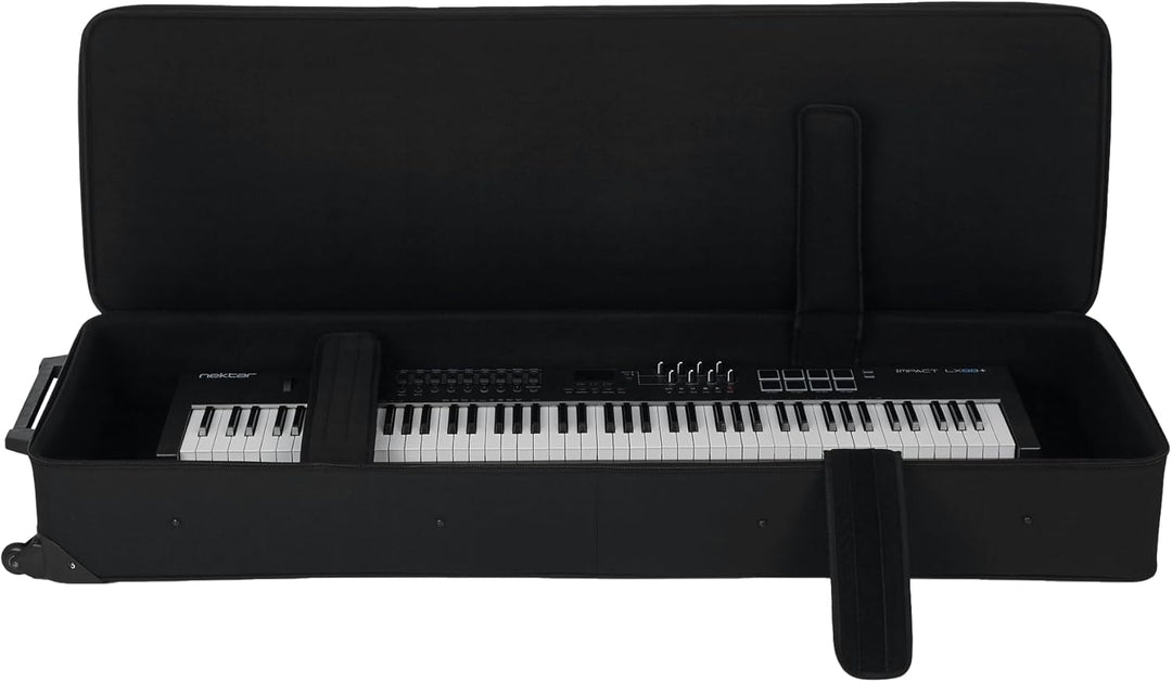 Gator Cases Legacy Hybrid - Starrer Leichtgewicht-Koffer mit Rollen für extralange 88-Tasten-Keyboar