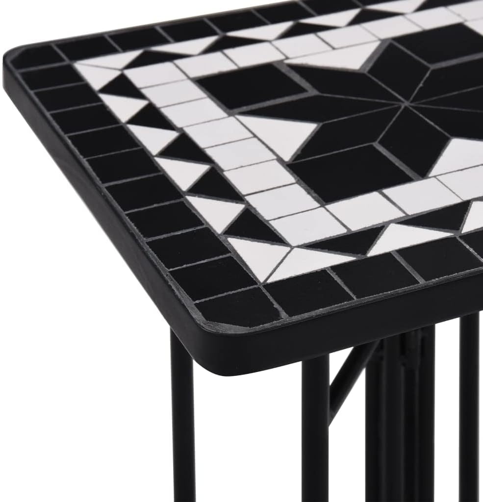 puraday Mosaik-Beistelltisch Beistelltisch Outdoor Pflanztisch Gartentisch Klein Blumentisch Beistel