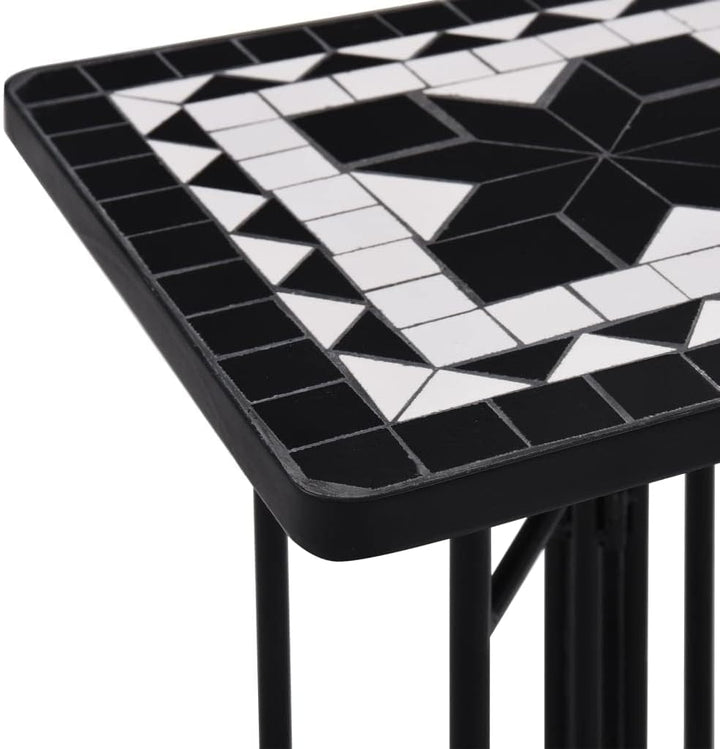 puraday Mosaik-Beistelltisch Beistelltisch Outdoor Pflanztisch Gartentisch Klein Blumentisch Beistel