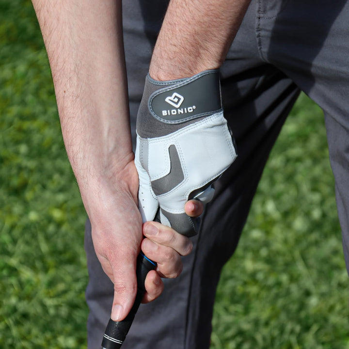 BIONIC Herren ReliefGrip Cabretta Leder Leichte Padded Golfhandschuh - RH, Rechts