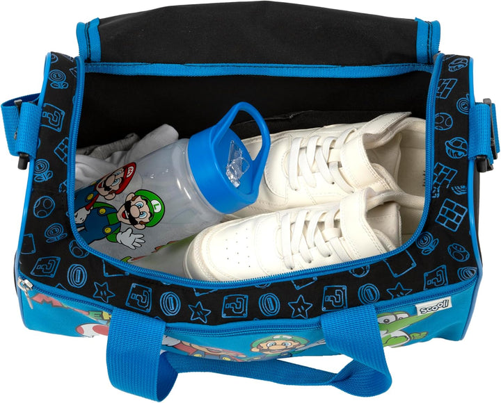 Scooli - Sporttasche für Kinder - 23 x 35 x 16 cm - geräumiges Hauptfach - Verstellbarer Schultergur