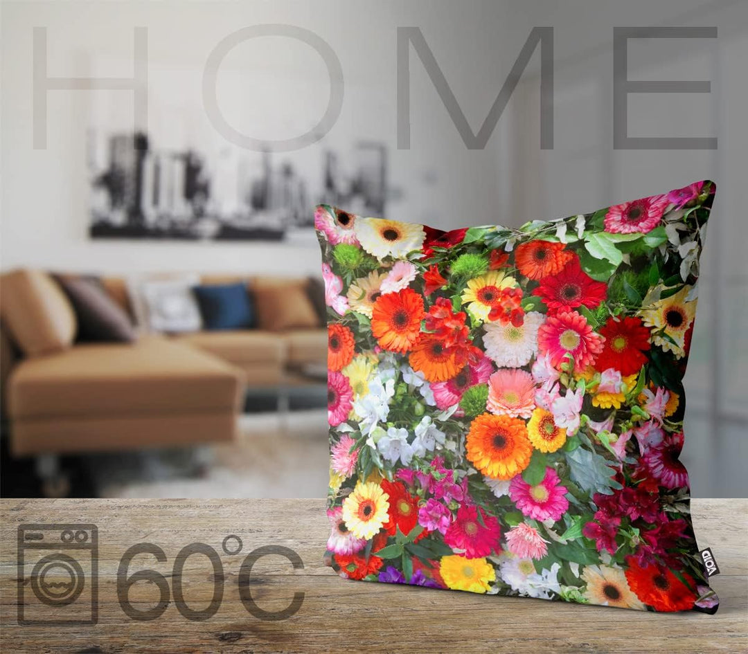 VOID Blumenmischung Kissenbezug Kissenhülle Sofakissen Kissen Deko Outdoor-Kissen Dekokissen, Kissen