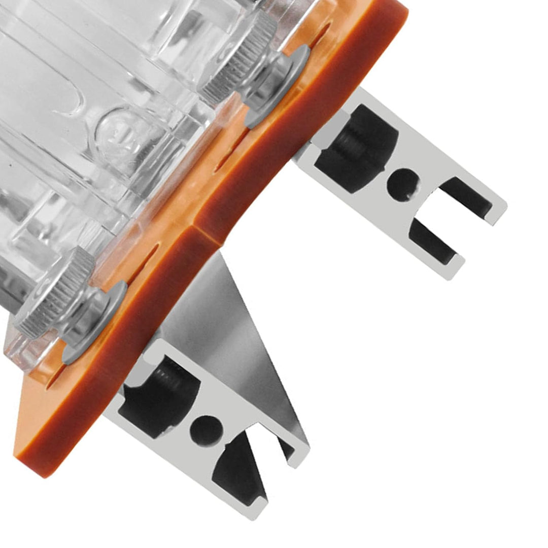 2-in-1-Kompakt-Holz-Palmenfräserbasis, Robustes Aluminiumlegierungsmaterial, Präzises Schlitzen, Bre
