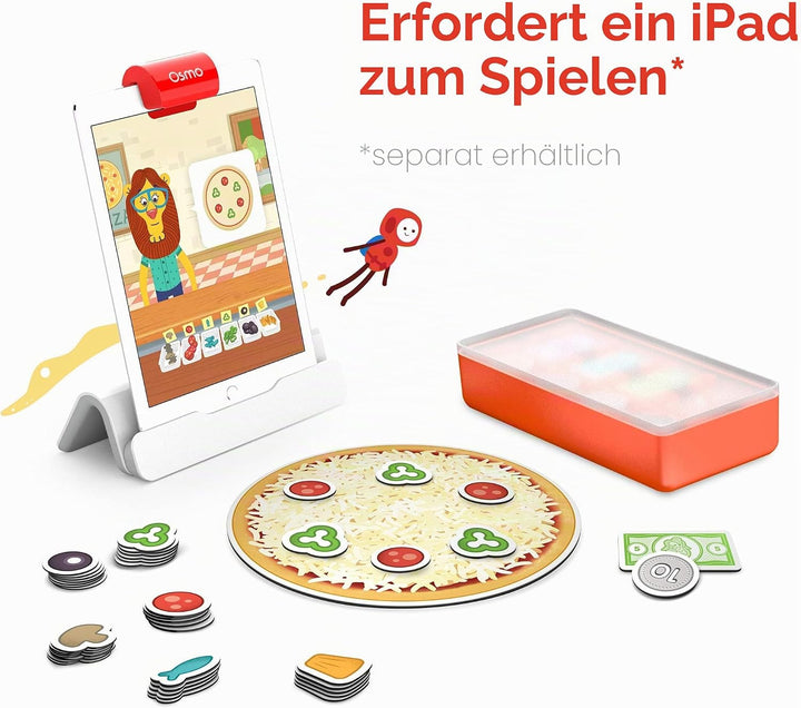 Osmo - Pizza Co. Starter Kit für iPad - Lernspiel - 5-12 Jahre - Mathematik, Umgang mit Geld, Kommun