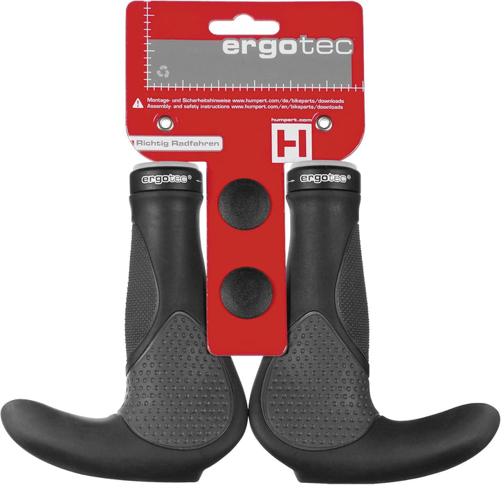 ergotec Lenkergriffe Aksb-09.2/2 Schwarz, Schwarz