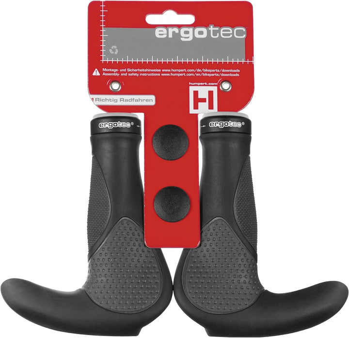 ergotec Lenkergriffe Aksb-09.2/2 Schwarz, Schwarz