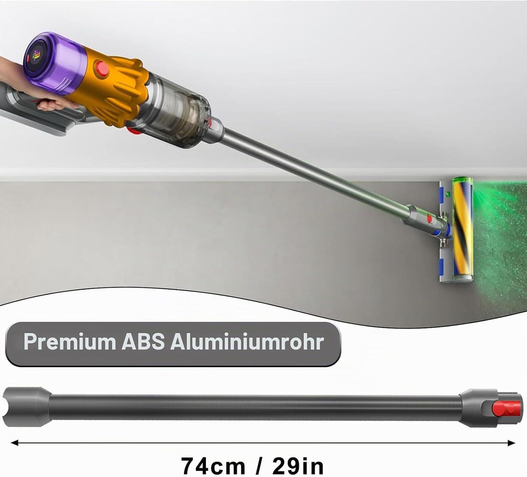 Ersatzteile Verlängerungsrohr für Dyson V12 Detect Slim Staubsauger, Saugrohr Länge 74 cm, Rohr Ersa
