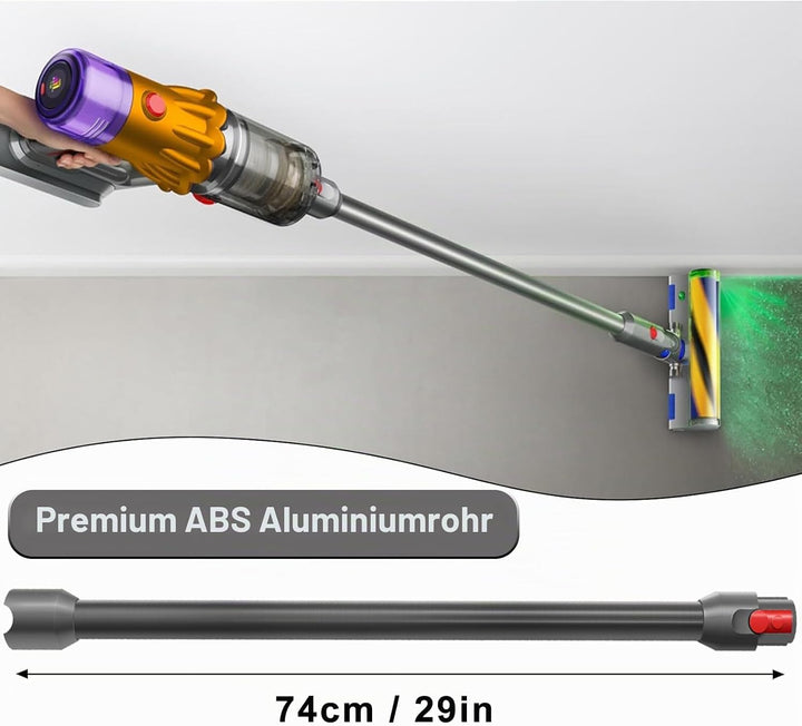 Ersatzteile Verlängerungsrohr für Dyson V12 Detect Slim Staubsauger, Saugrohr Länge 74 cm, Rohr Ersa