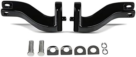 Sozius Fussrasten-Halter für Harley Davidson Street Glide Special 15-23 schwarz