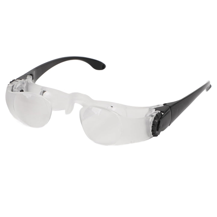 Fishing Zoom Brille, HD 4 fache Vergrösserung, freihändig manueller Fokus, für Angeln, Oper, ABS Opt