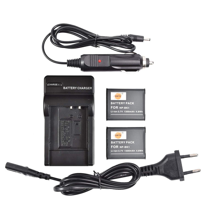 DSTE®（2 Pack） Ersatz Batterie und DC16E Reise Ladegerät Compatible für Sony NP-BK1 Bloggie MHS-CM5 M