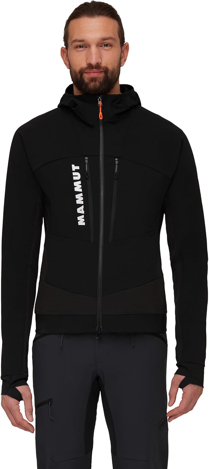 Mammut Herren Aenergy So Hybrid Hooded Jacket Men Softshell Jackets (1er Pack) S Schwarz, S Schwarz