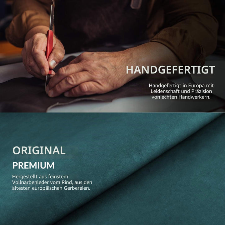 SURAZO Premium Slim Magnet Handyhülle für Samsung Galaxy S23 Ultra Hülle Leder – Echtleder Schutzhül