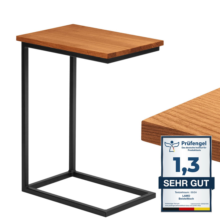 LAMO Manufaktur Beistelltisch | Laptoptisch | Sofatisch | mobiler Kaffeetisch | Nachttisch | 45x30x6