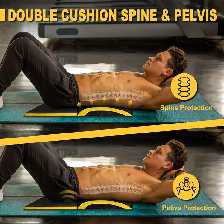 POWER GUIDANCE, Bauchmuskel-Matte，Ab Übung Matte Core Trainer，Sit-Up-Pad Bauch- und Rumpftrainer-Mat