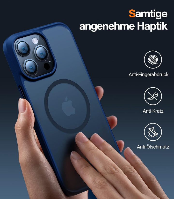 TORRAS Guardian-Mag für iPhone 15 Pro Hülle für MagSafe Zertifizierte Magnetkraft und Schutzkraft Ha