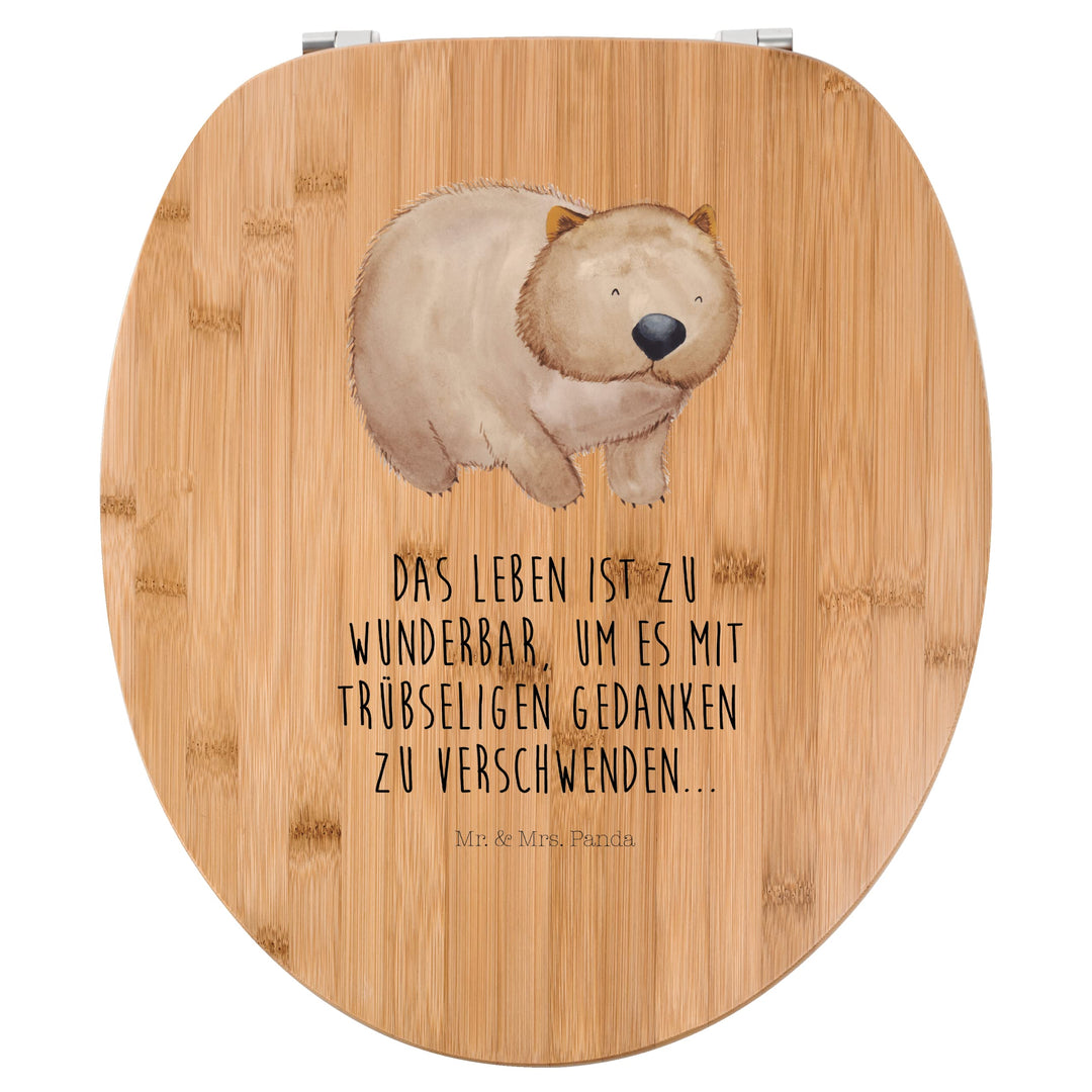 Mr. & Mrs. Panda Motiv WC Sitz Wombat - Geschenk, WC-Sitz, Toilettendeckel, Klobrille, Tiermotive, G