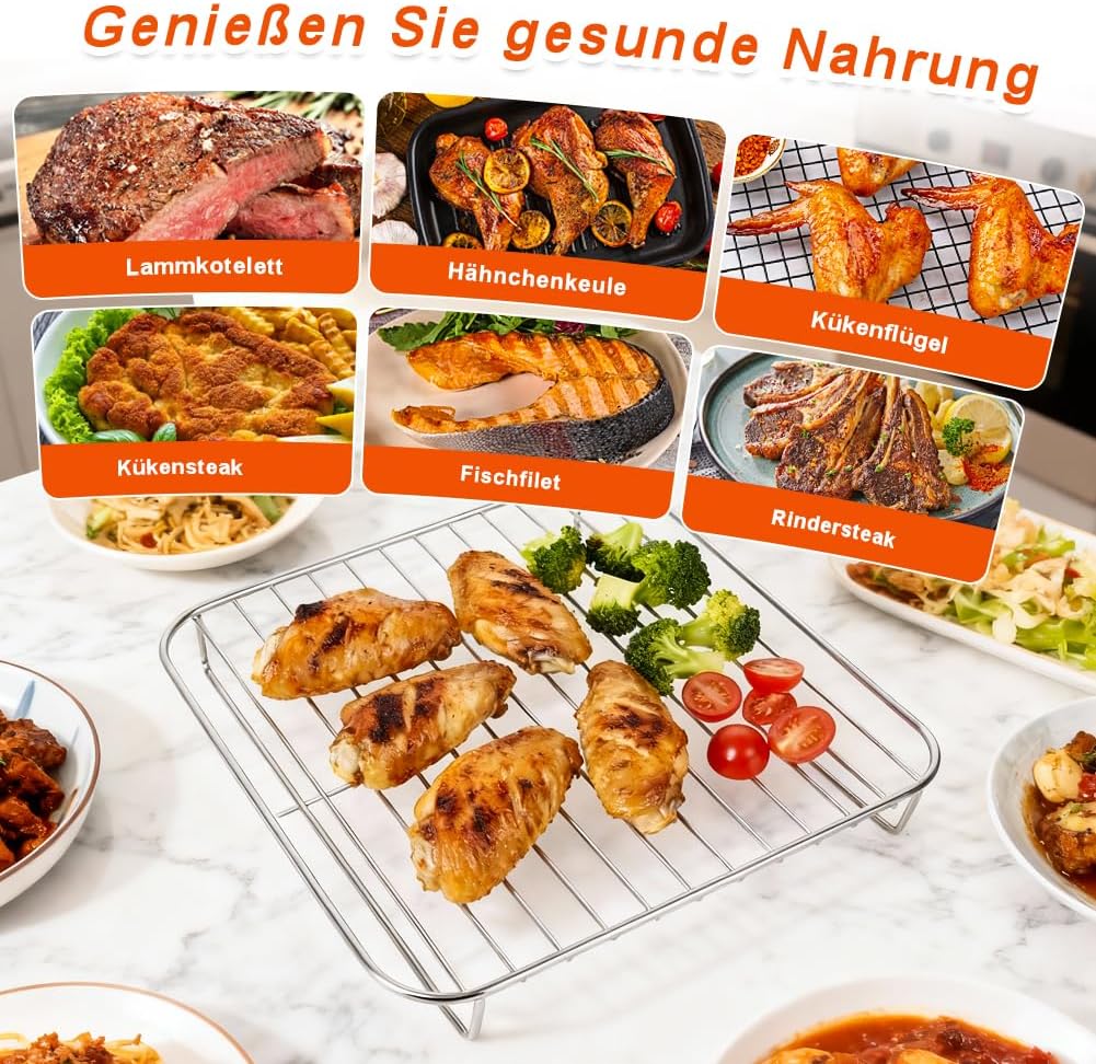 BYKITCHEN Airfryer Grillrost für Ninja Combi 12 in 1 Multikocher, Gitter & Gittereinsatz für Ninja C