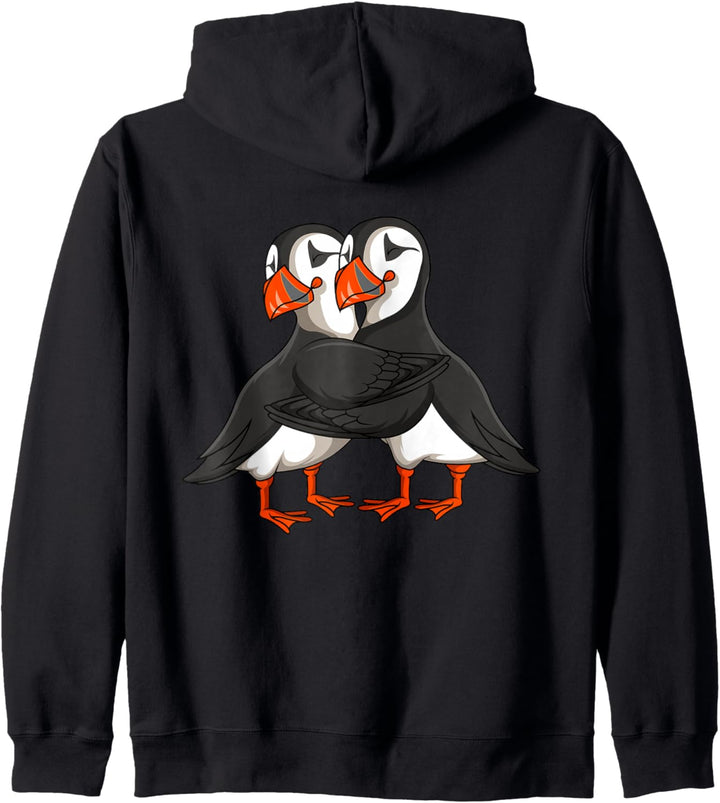 Puffin Papageitaucher Mädchen Kinder Kapuzenjacke
