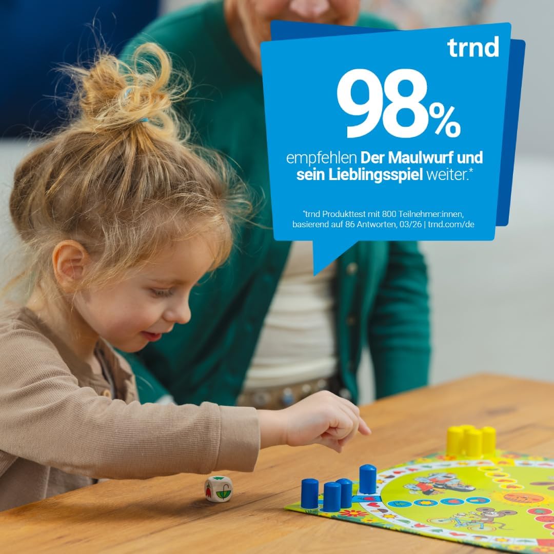 Ravensburger 12010015 Der Maulwurf und Sein Lieblingsspiel - Meine ersten Spiele: Kinderspiele, Spie