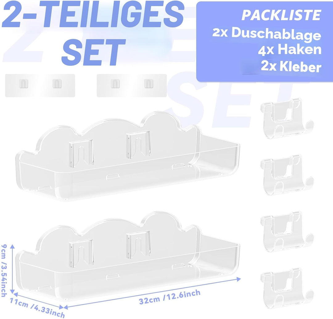rigors Duschablage ohne Bohren, badezimmer waschbecken toilettenregal no-punch aufbewahrungsbox wand