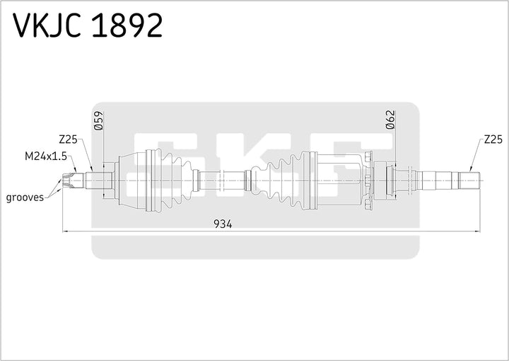 SKF VKJC 1892 Antriebswelle
