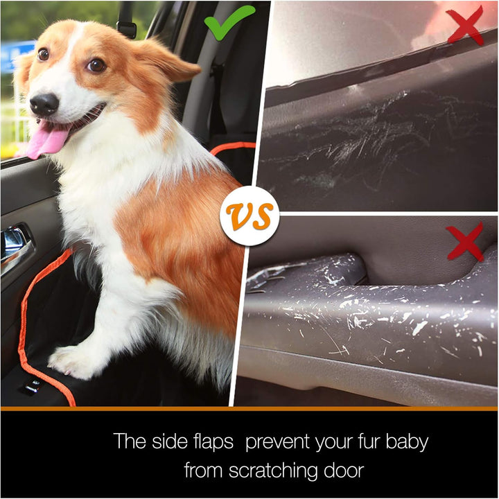 iBuddy Hundedecke für Auto Rücksitz, wasserdichtes Autoschondecke Kratzfest rutschfest Abriebfest mi