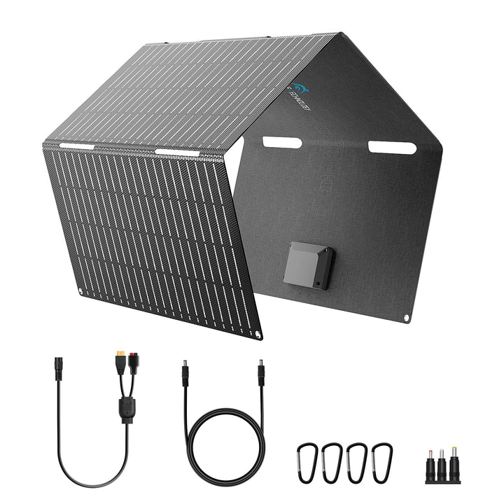 Ecosonique 60W Tragbares Faltbares Solarpanel mit ETFE 23% Wirkungsgrad, USB-C PD3.0 & USB-A QC3.0 S