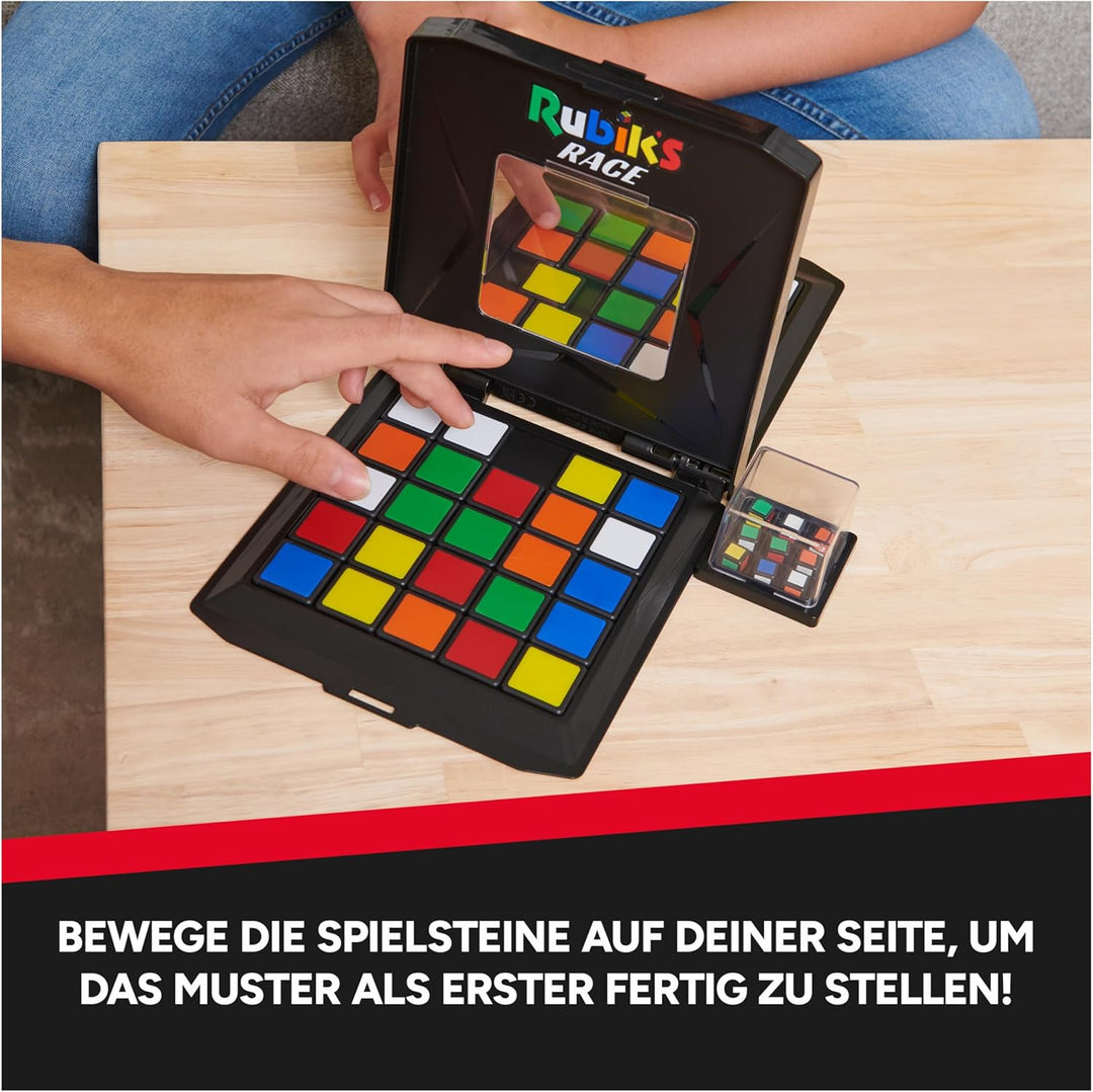 Rubik’s Race - das Spiel für 2 Rubiks-Fans ab 7 Jahren, rasantes strategisches Schiebe- und Logikspi